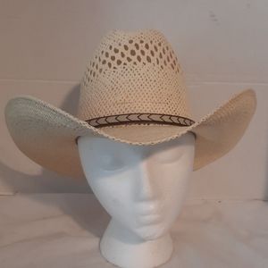 Moks Man Cowboy Twisster & Seagrass Calidad 100X Edition Mens Size 6 7/8